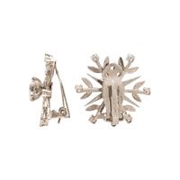 DIAMOND SNOWFLAKE CLIP EARRINGS