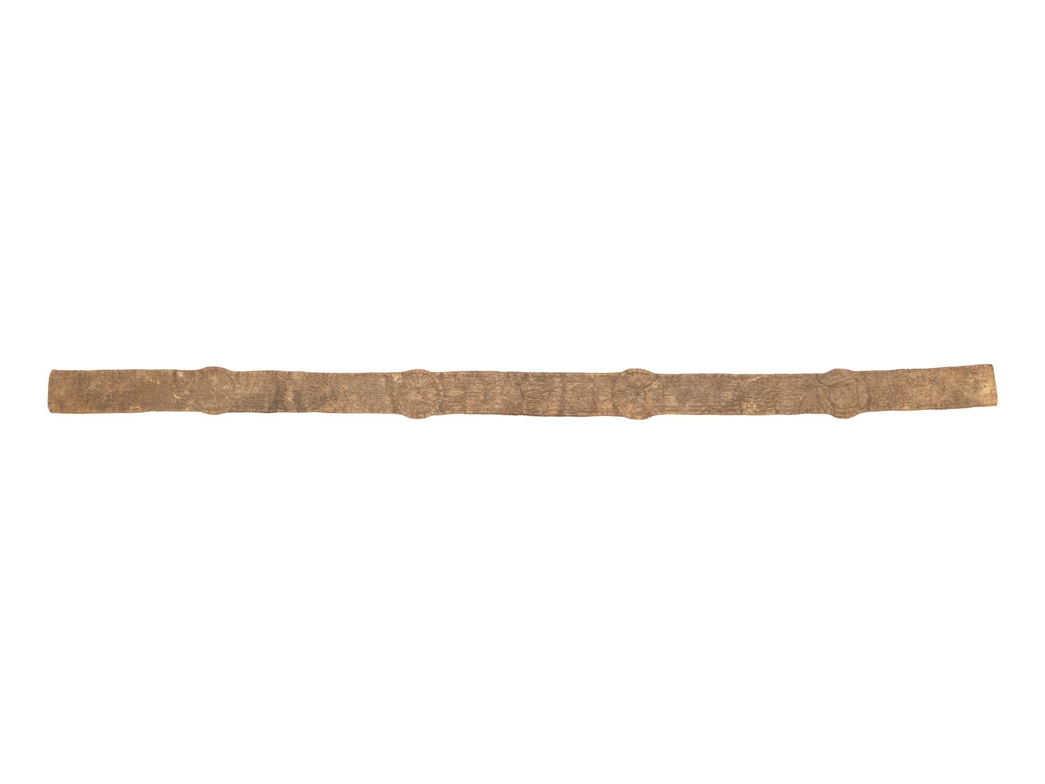 Sioux Beaded Hide Blanket Strip