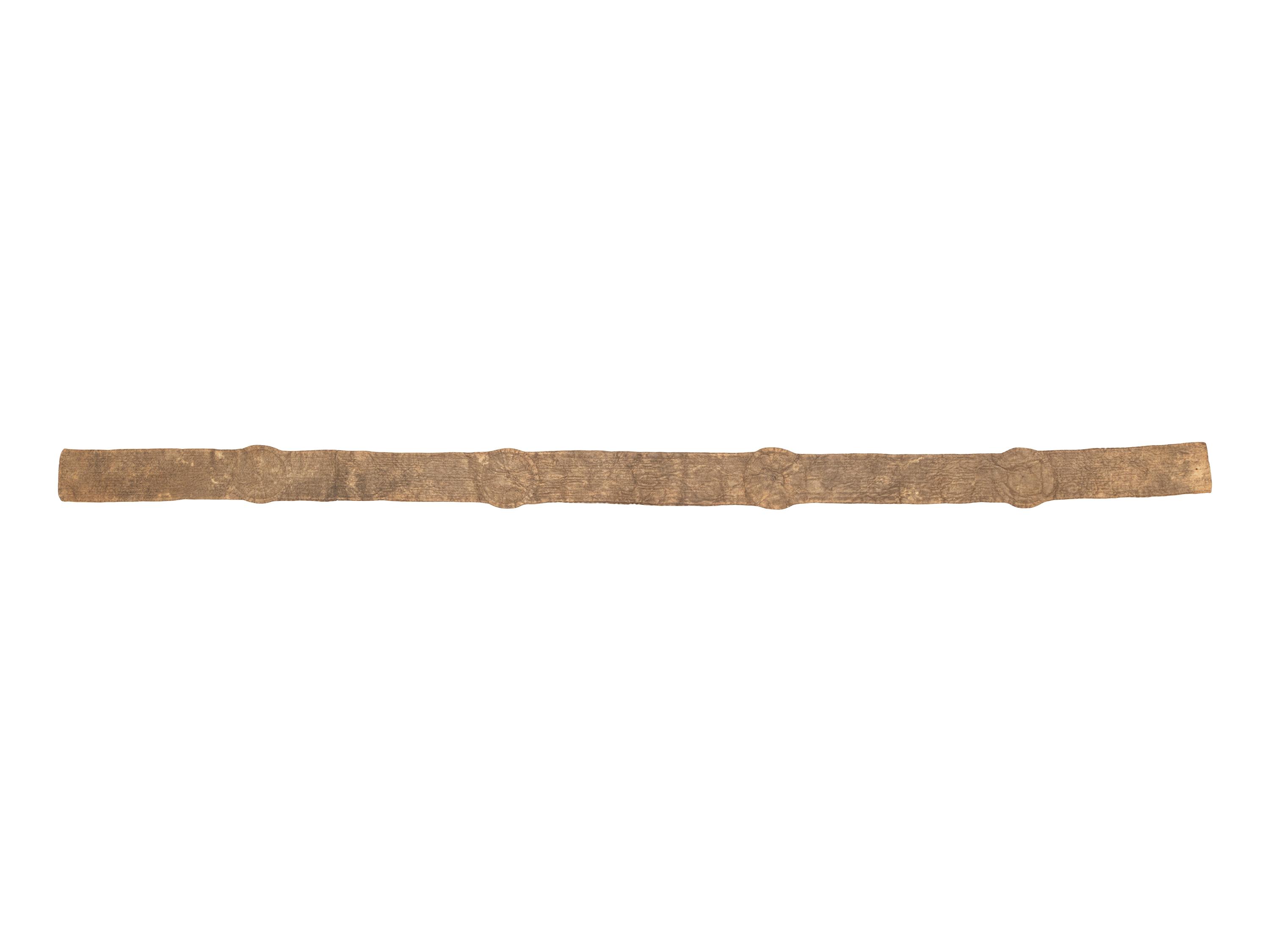 Sioux Beaded Hide Blanket Strip