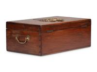 An English Brass Mounted Mahogany Box