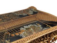 A Louis XV Style Giltwood and Chinese Lacquer Table