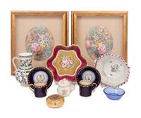A Collection of Continental Porcelain and Ceramic Articles