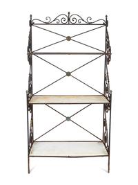 A French Wrought Iron Baker's Rack