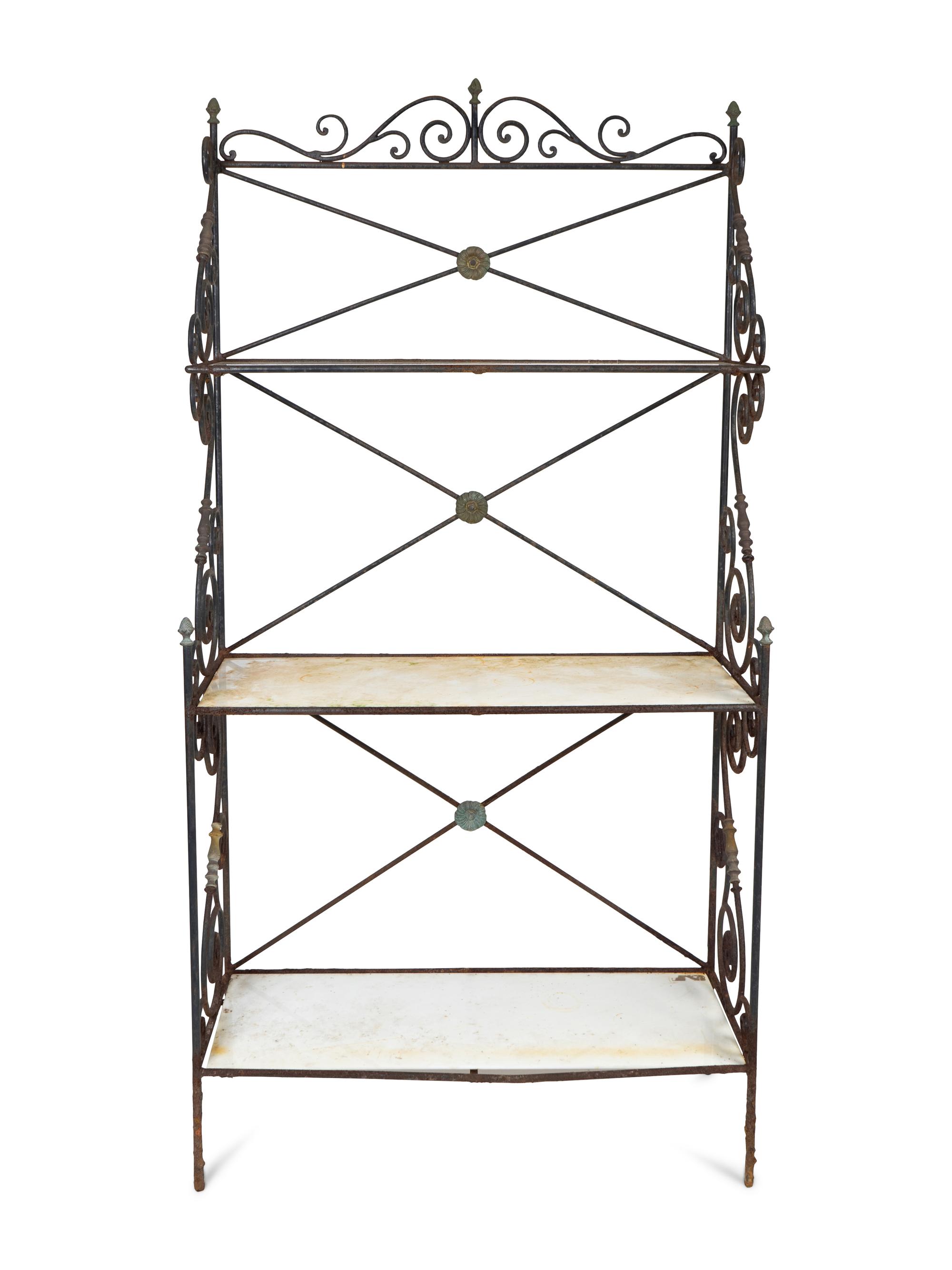 A French Wrought Iron Baker's Rack