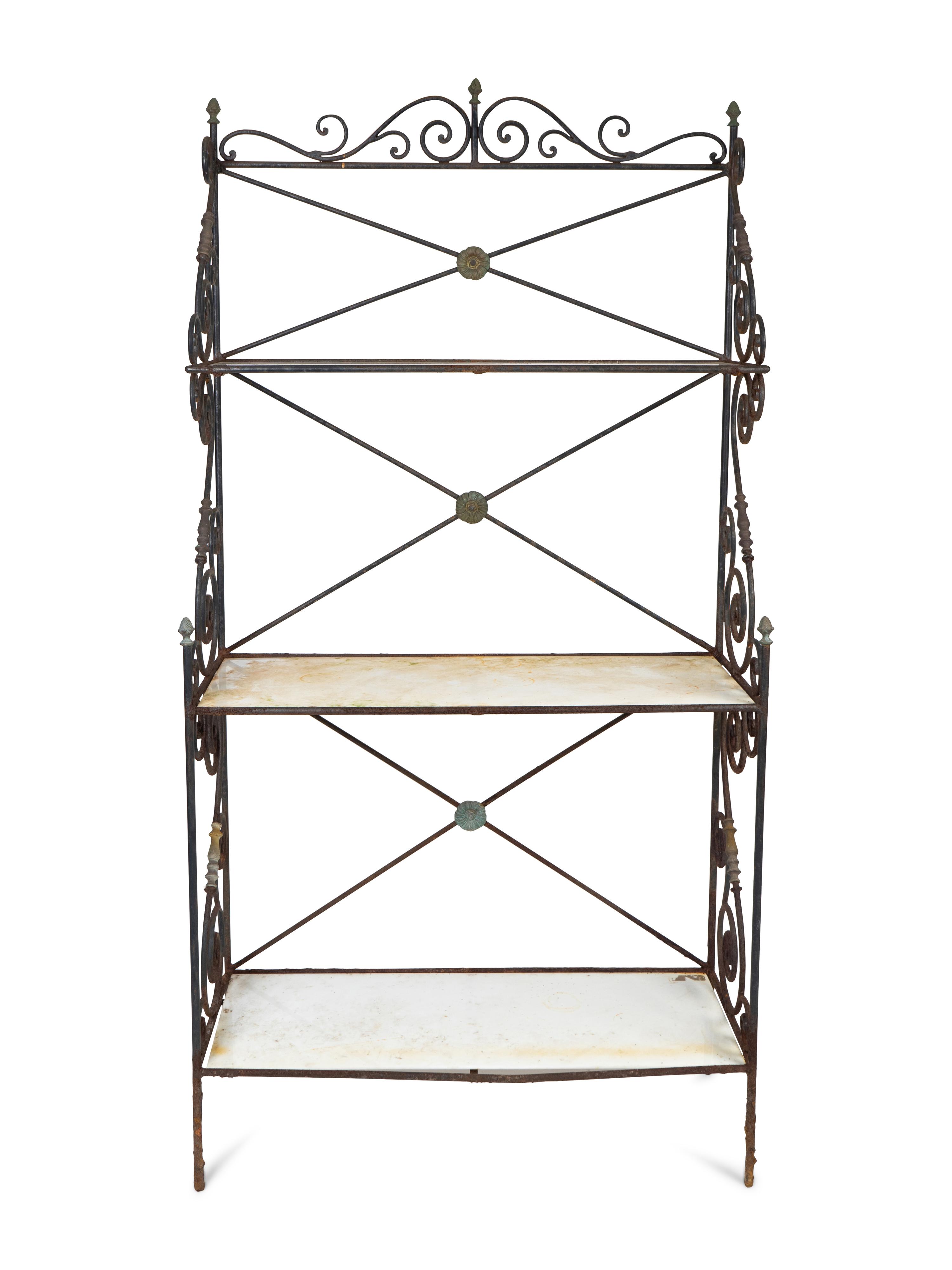A French Wrought Iron Baker's Rack