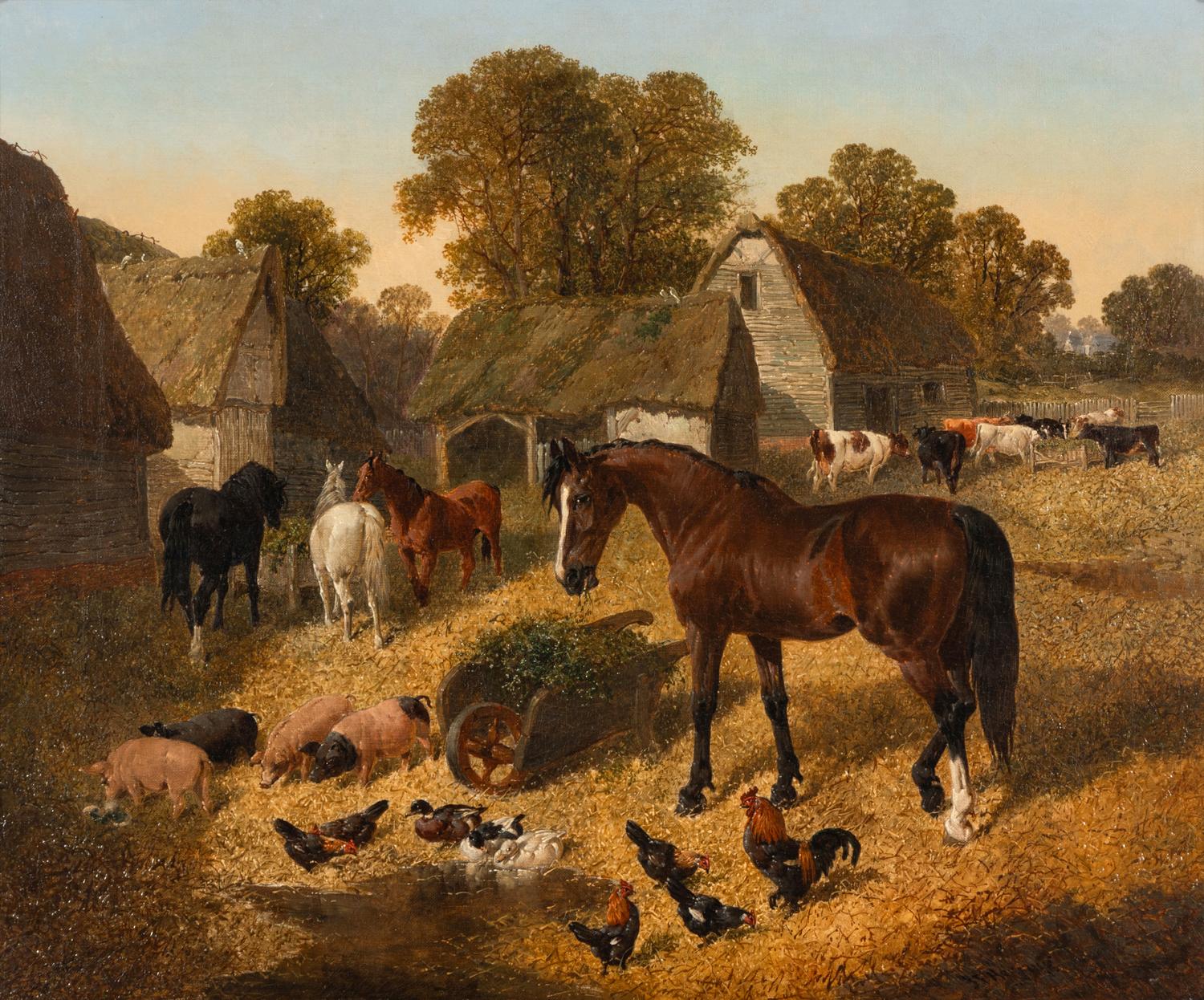 John Frederick Herring, Jr. (British, 1815-1907) — The Farmyard