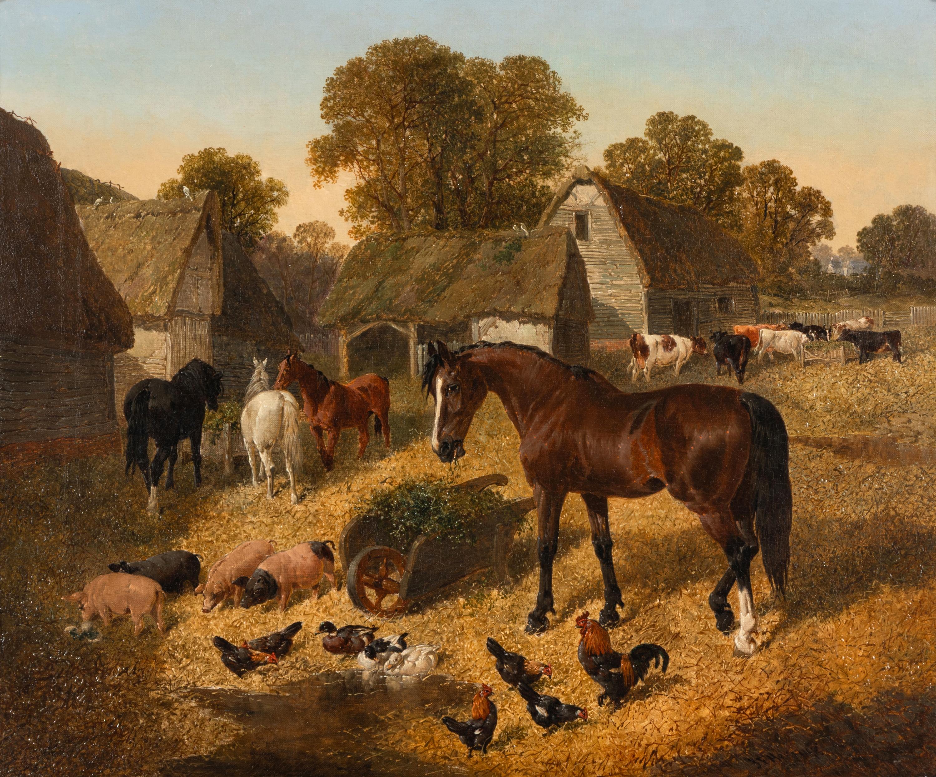 John Frederick Herring, Jr. (British, 1815-1907) — The Farmyard