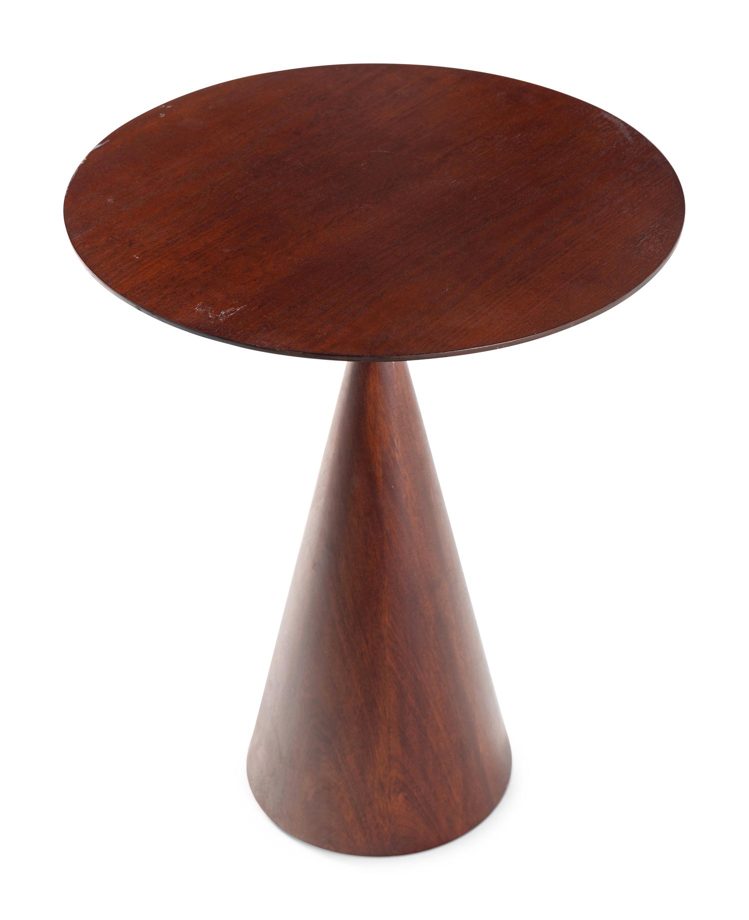 A Pair of Contemporary Walnut Side Tables