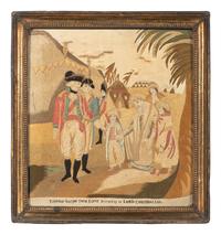 An English Needlework Embroidered Picture