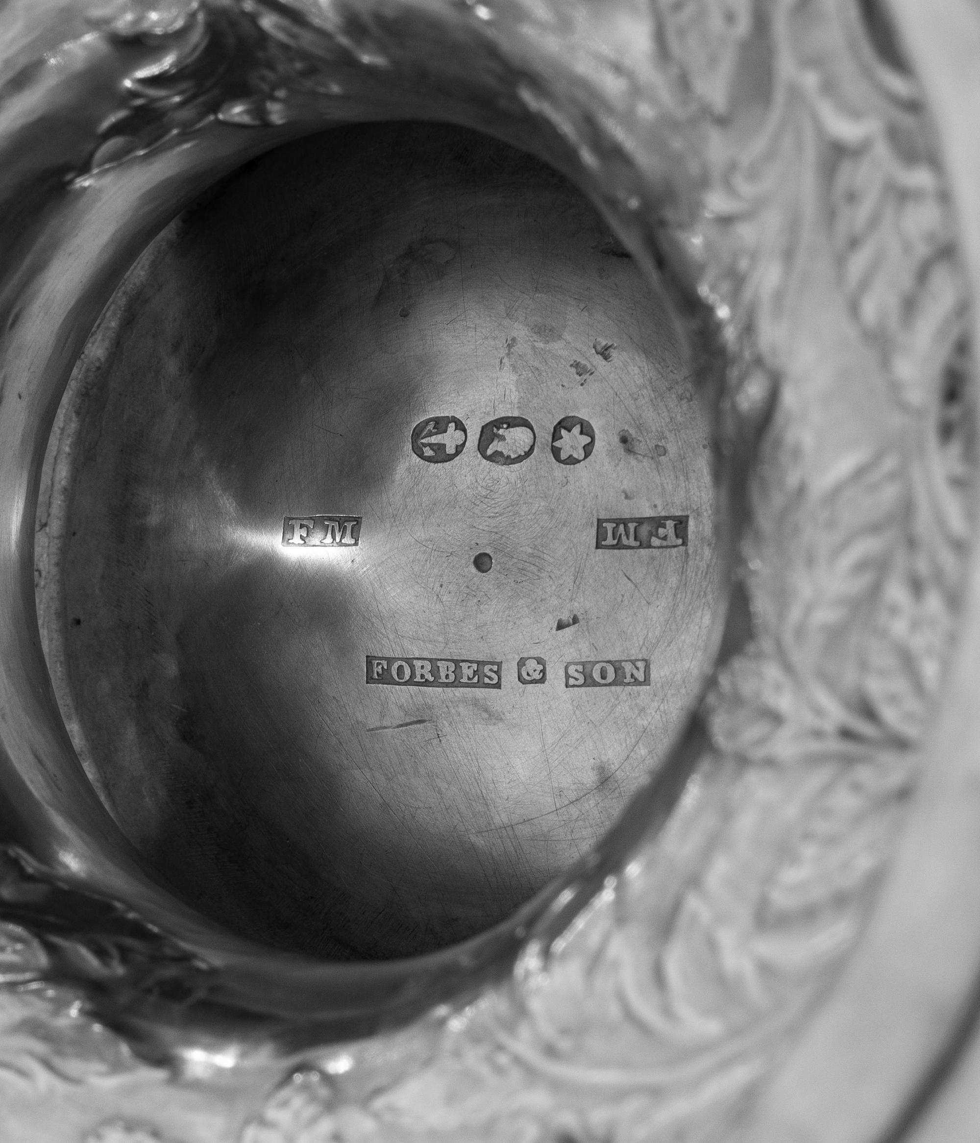 A Pair of American Coin Silver Presentation Ewers