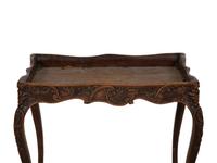 An English Carved Oak Tray-Top Table