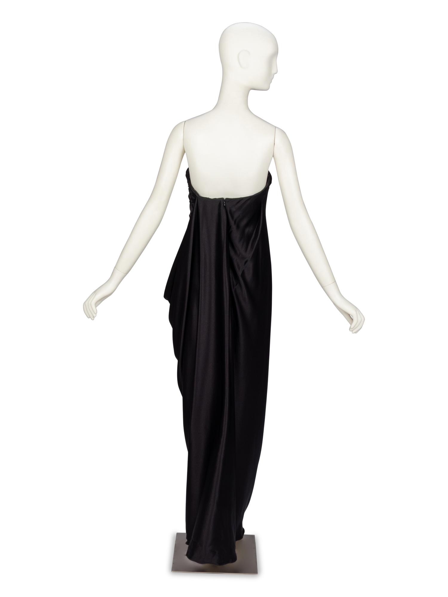 Important Alexander McQueen, Strapless Draped Gown, A/W 2008