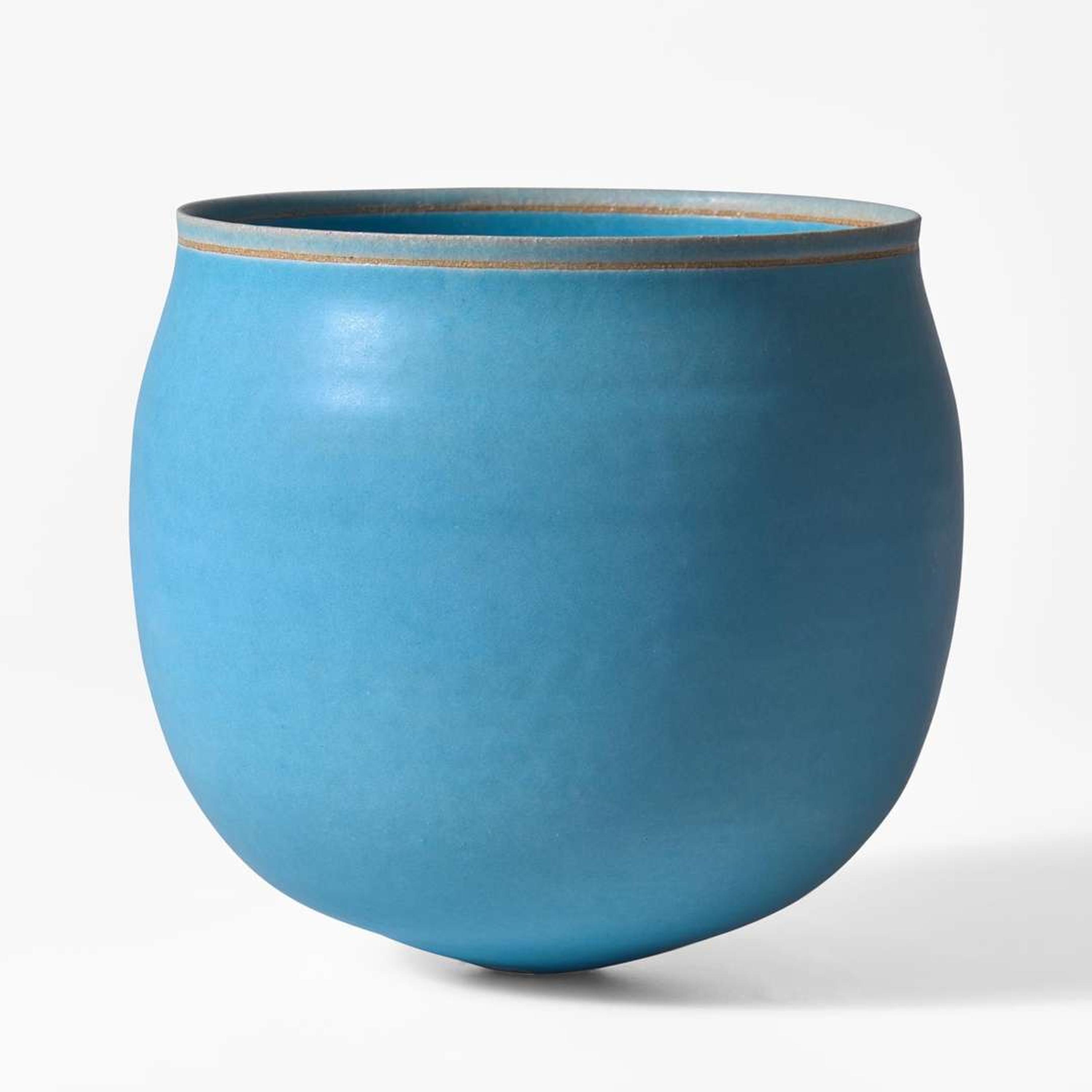 Alev Ebüzziya Siesbye (Turkish, b. 1938) Turquoise Bowl, Paris, France, 2001