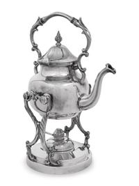 A Silver-Plate Kettle on Lampstand