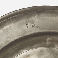 A group of six Delft, tin-glazed earthenware, and pewter tablewares, England, America, and Netherlands, 17th -19th century