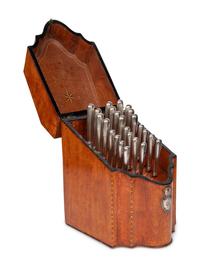 A George III Satinwood and Marquetry Knife Box