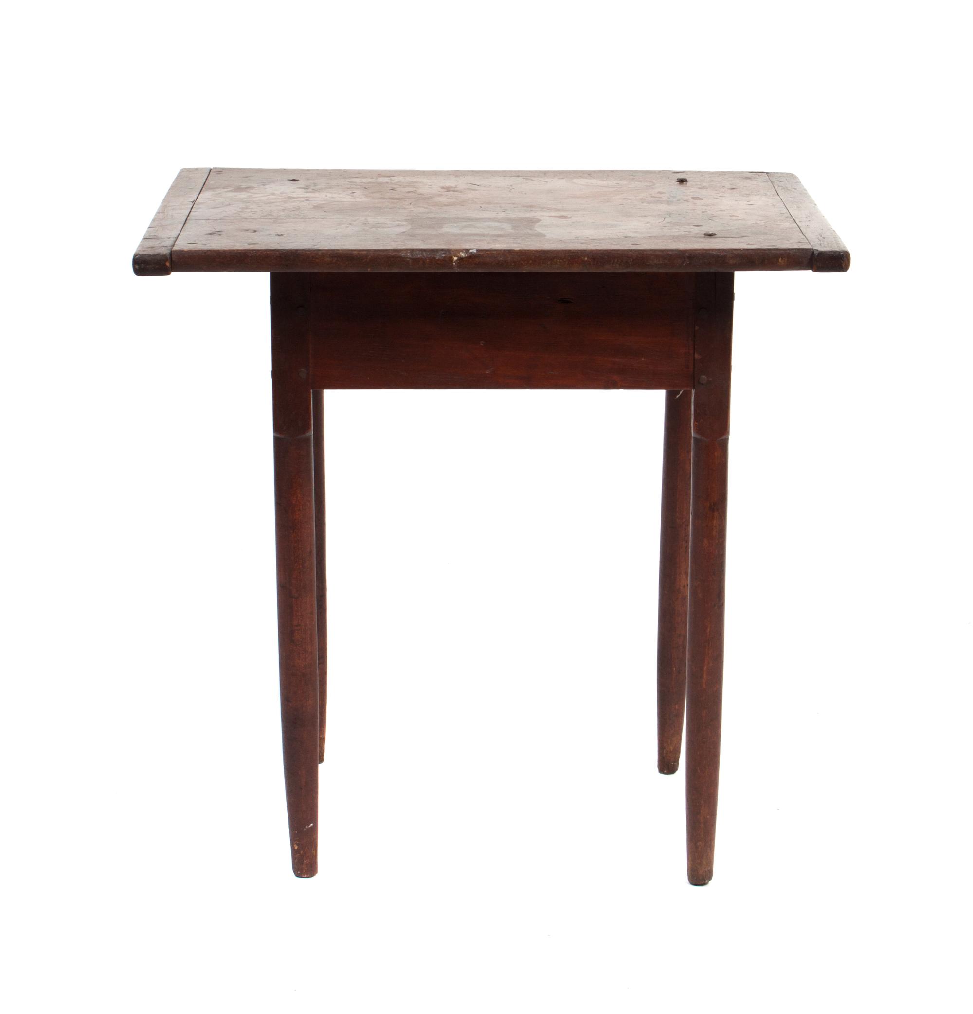 A Sheraton Tavern Table Height 25 1/2 x width 25 1/2 x depth 19 inches. — CIRCA 1850