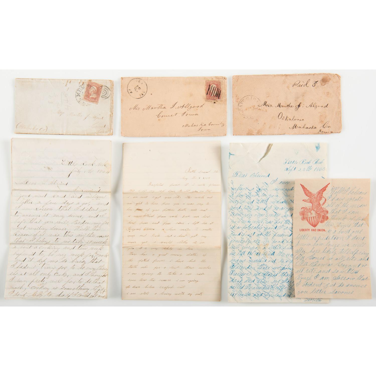 Civil War Correspondence Between Arkansas and Iowa Soldiers and a Female Friend from Home