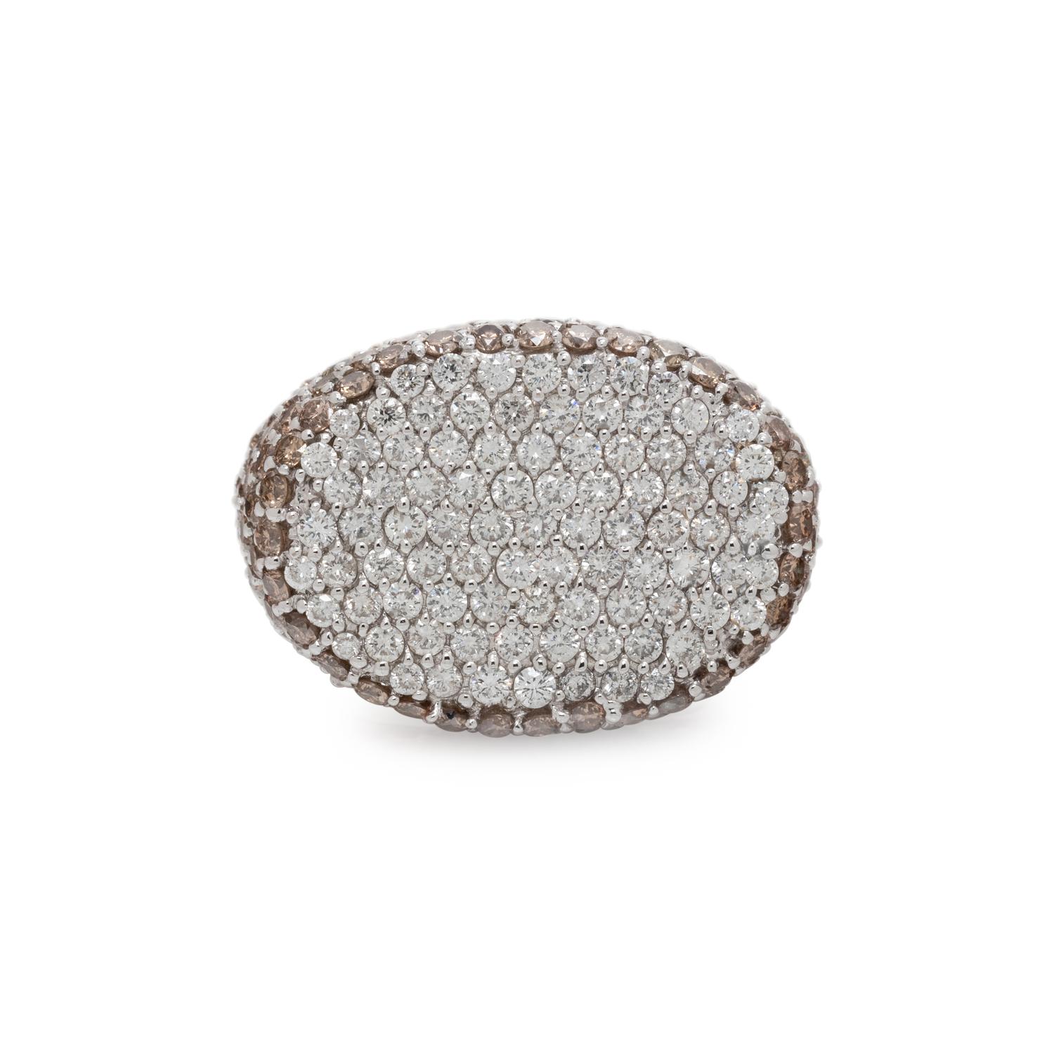 SONIA B., DIAMOND AND COLORED DIAMOND RING