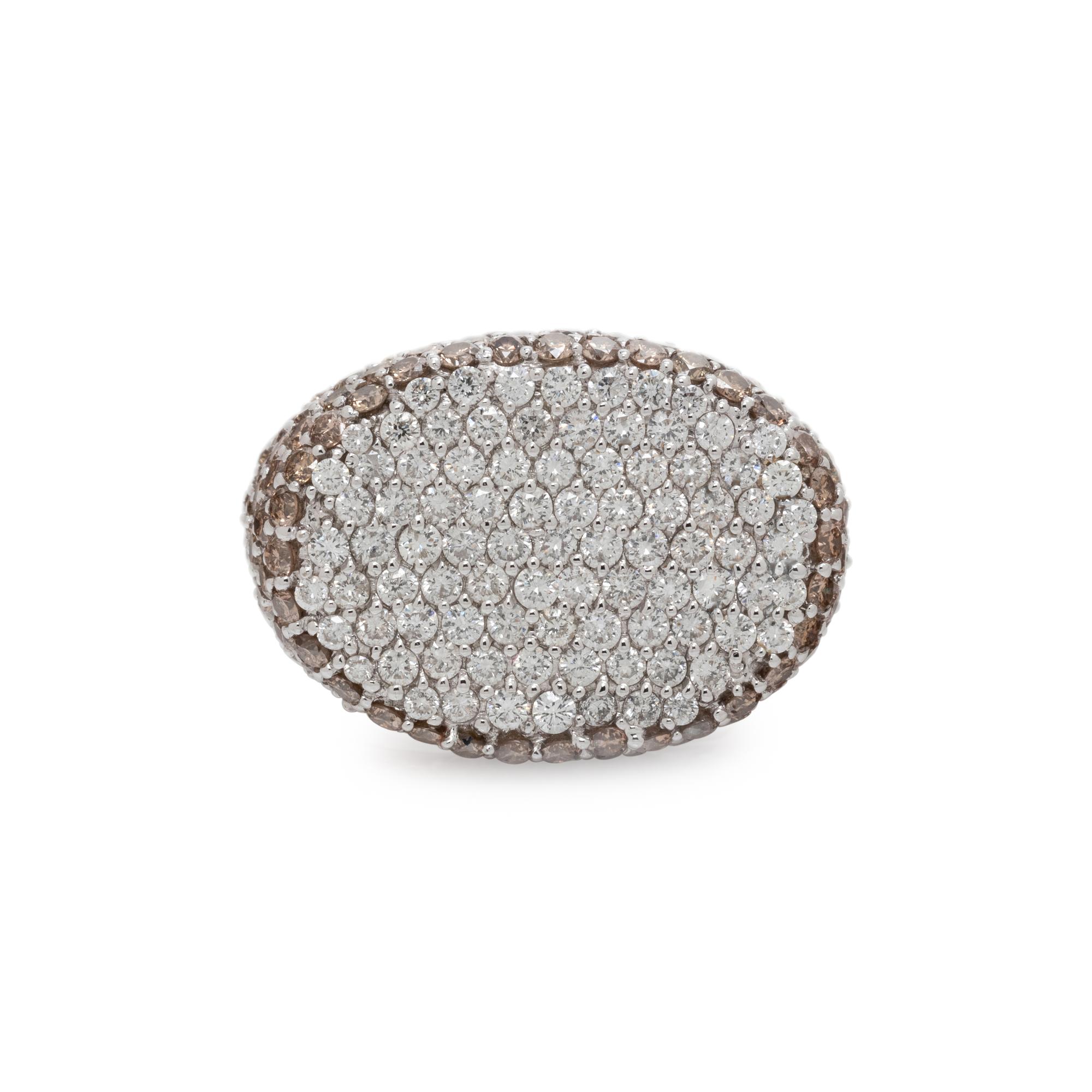 SONIA B., DIAMOND AND COLORED DIAMOND RING