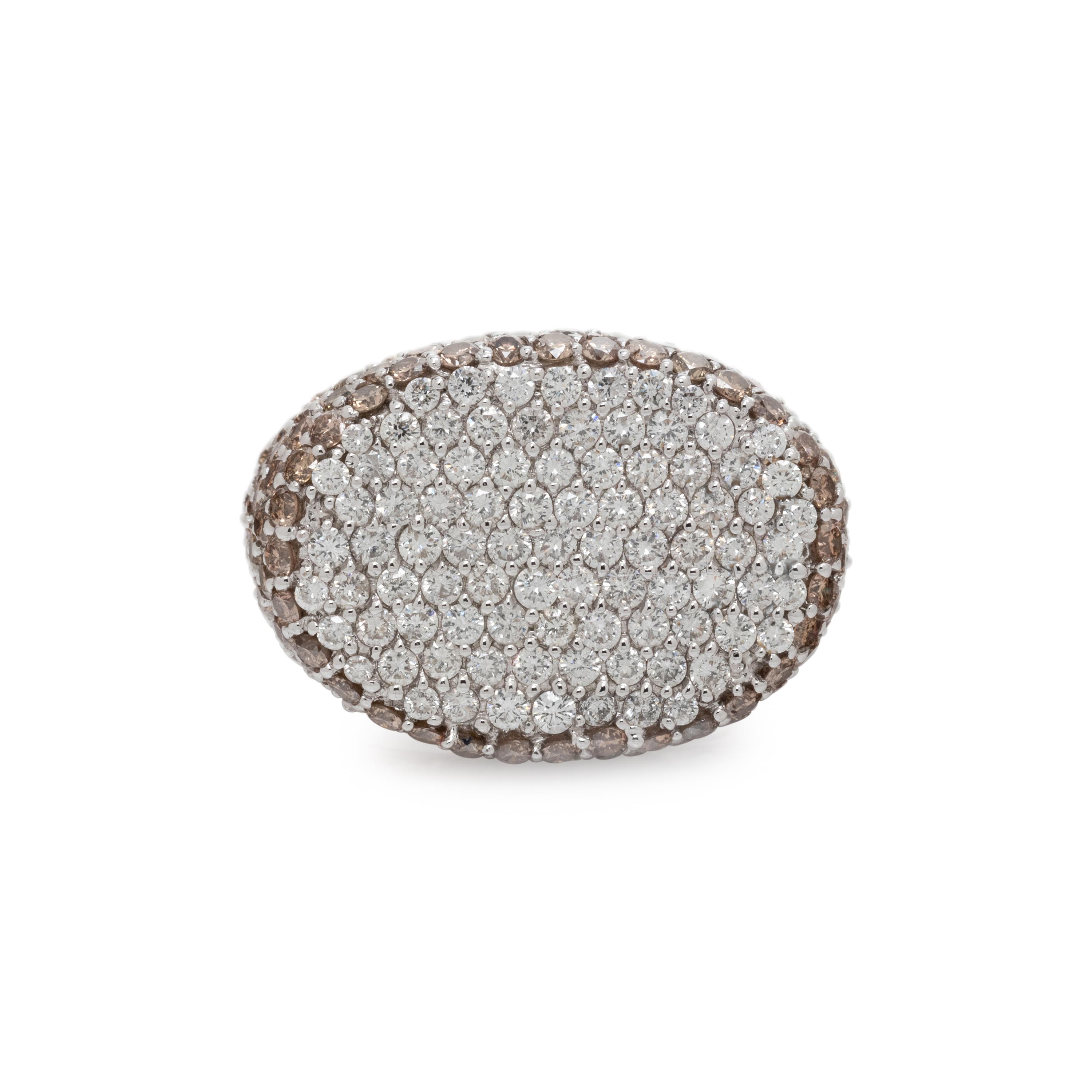 SONIA B., DIAMOND AND COLORED DIAMOND RING