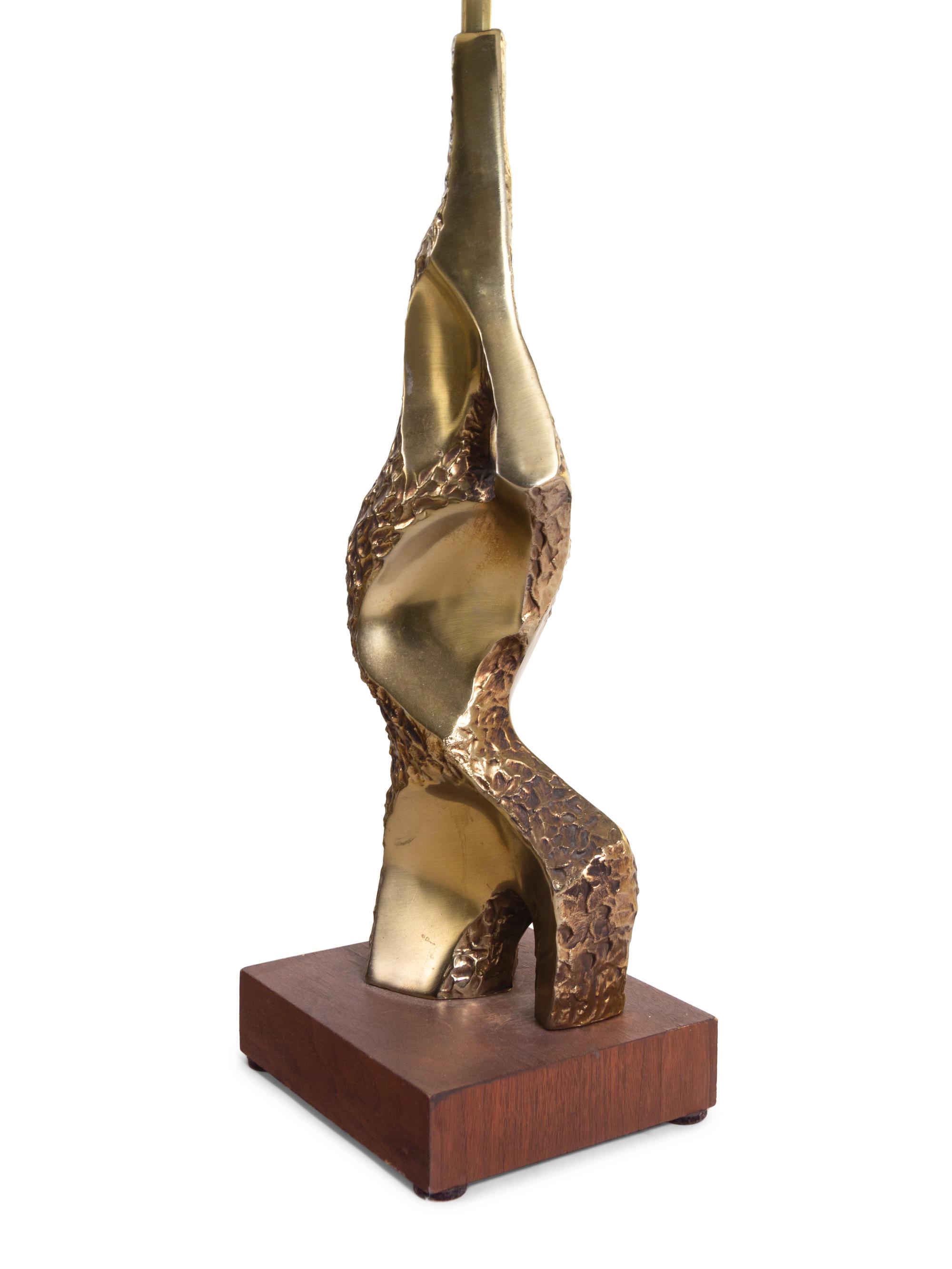 Pair of Brutalist Table Lamps Laurel Lamp Co., USA
