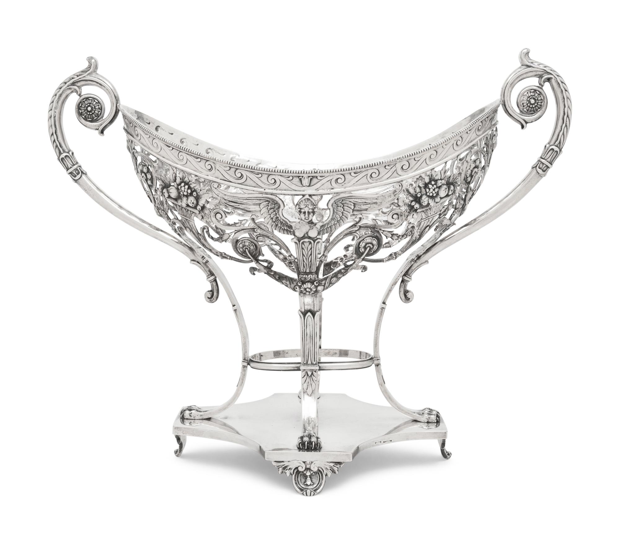 A German Silver Centerpiece Basket