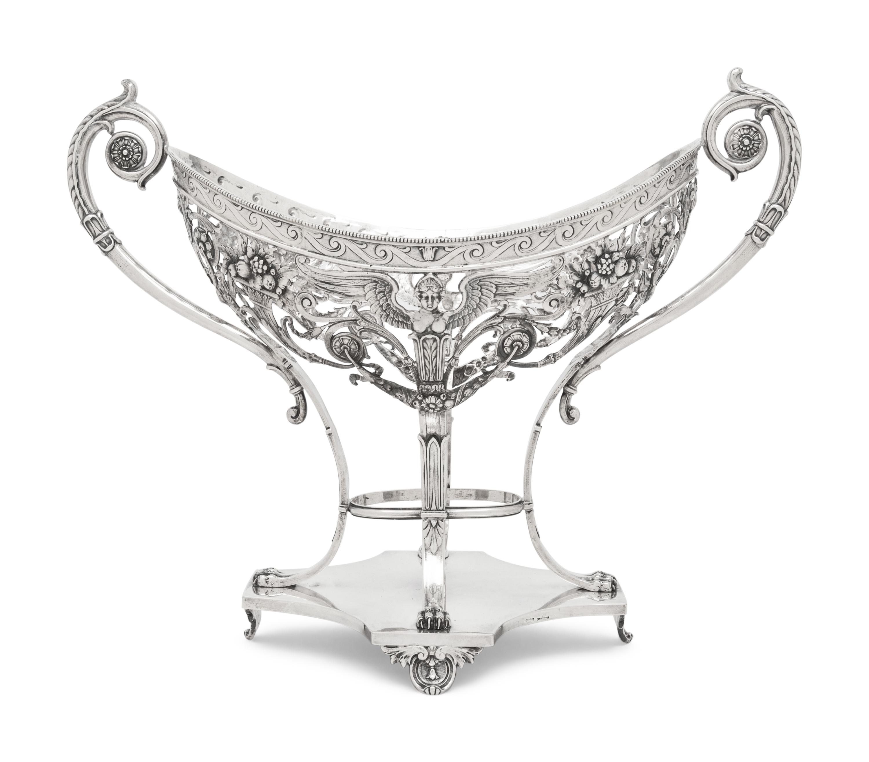 A German Silver Centerpiece Basket