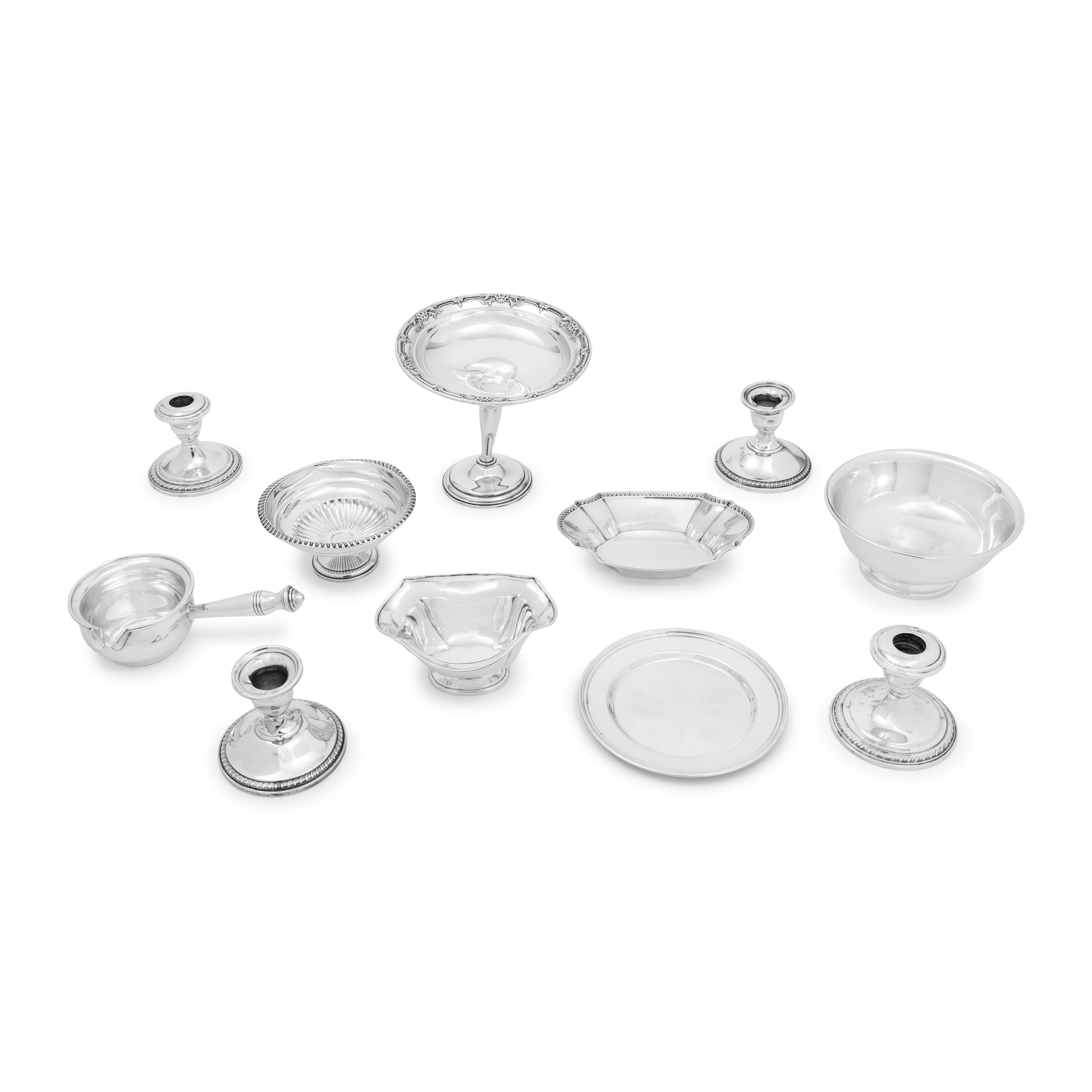 A Group of American Silver Table Articles