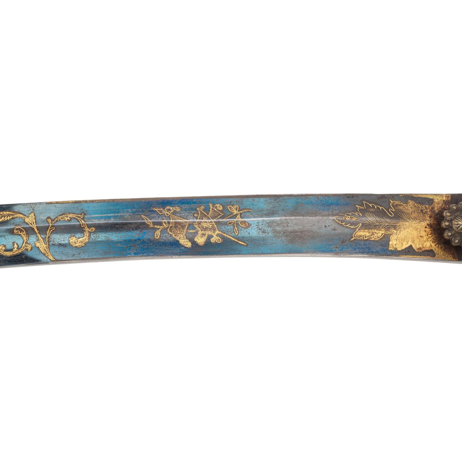 Windmann Style Eagle Head Officers Sword with Silvered Rococo Style Guard