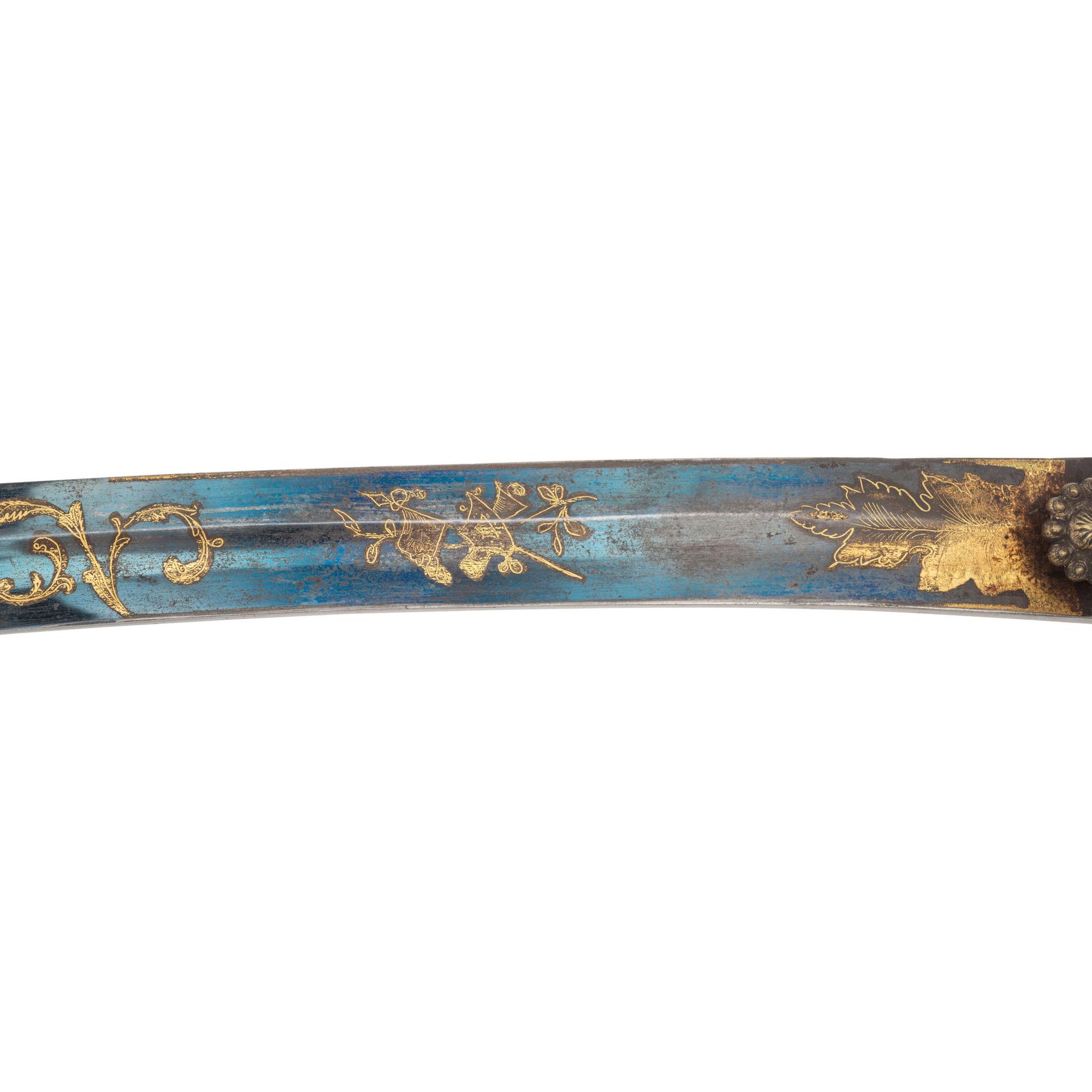 Windmann Style Eagle Head Officers Sword with Silvered Rococo Style Guard