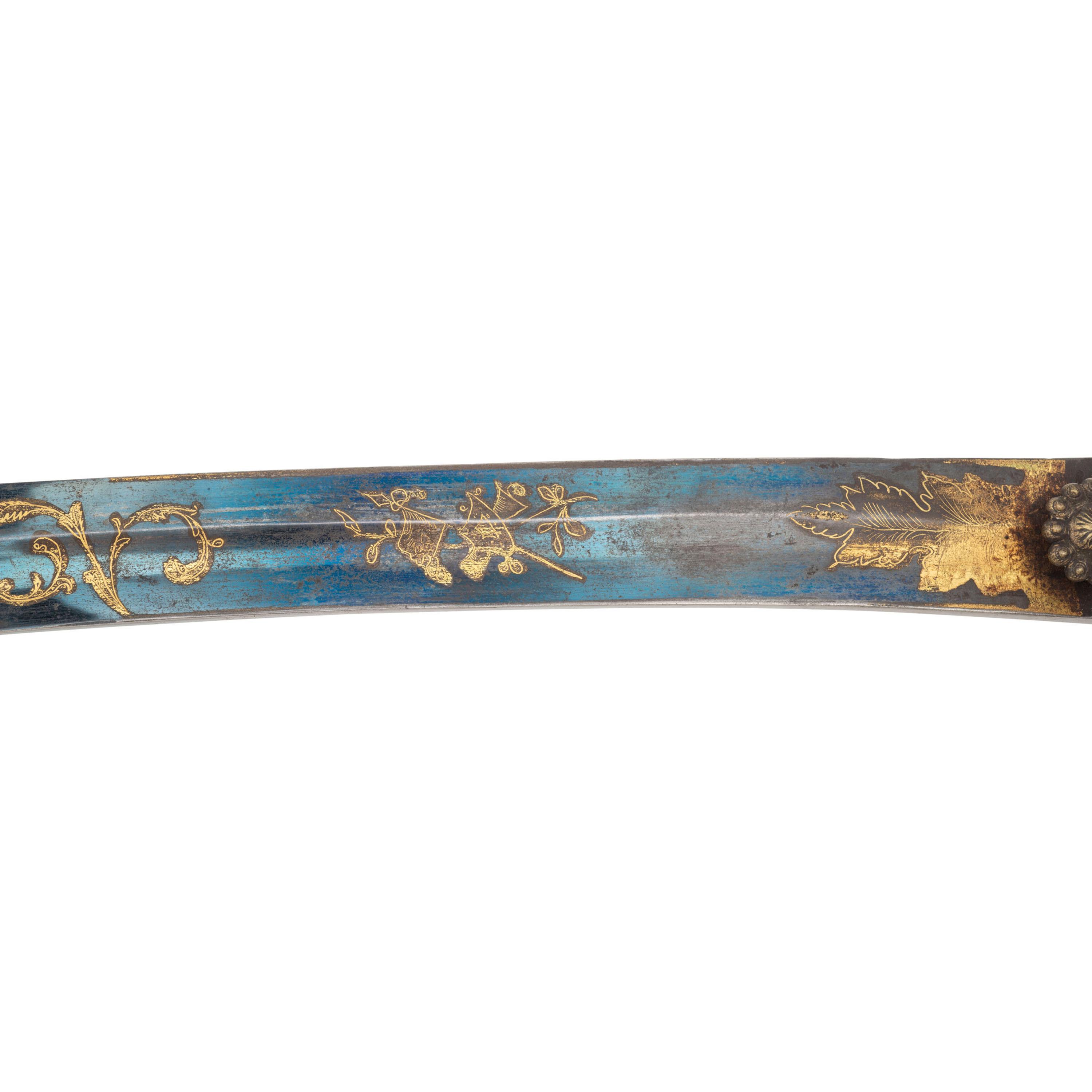 Windmann Style Eagle Head Officers Sword with Silvered Rococo Style Guard
