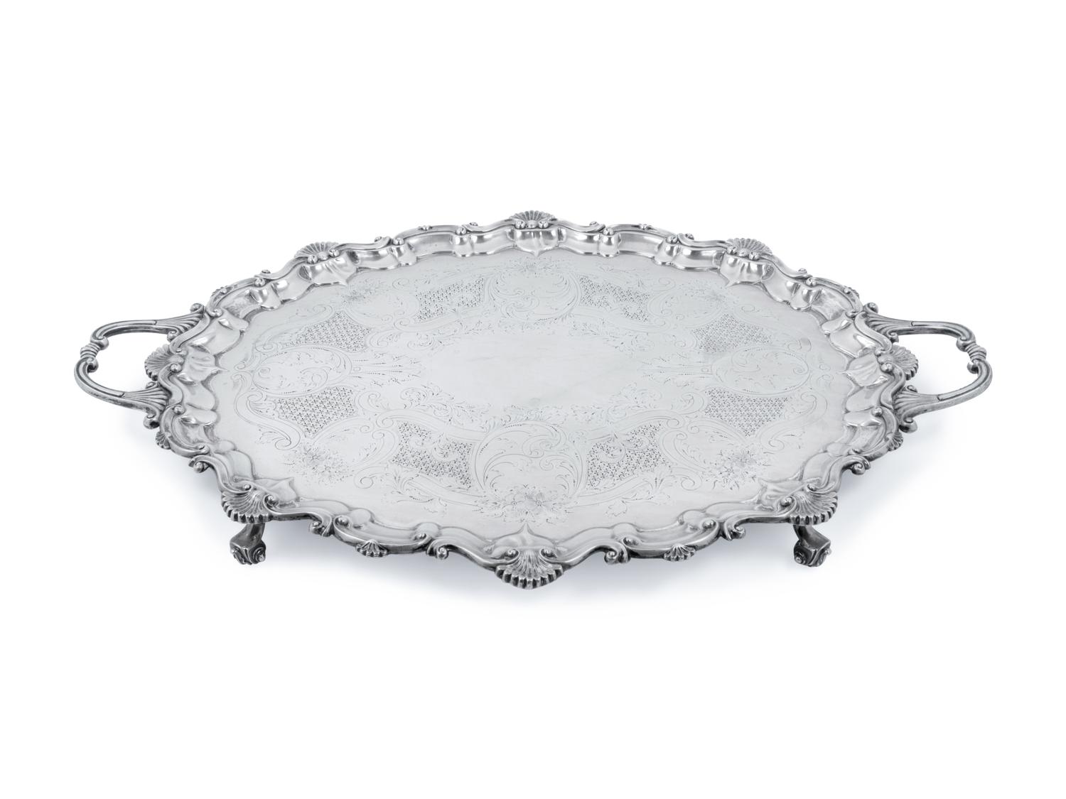 An English Silver-Plate Salver