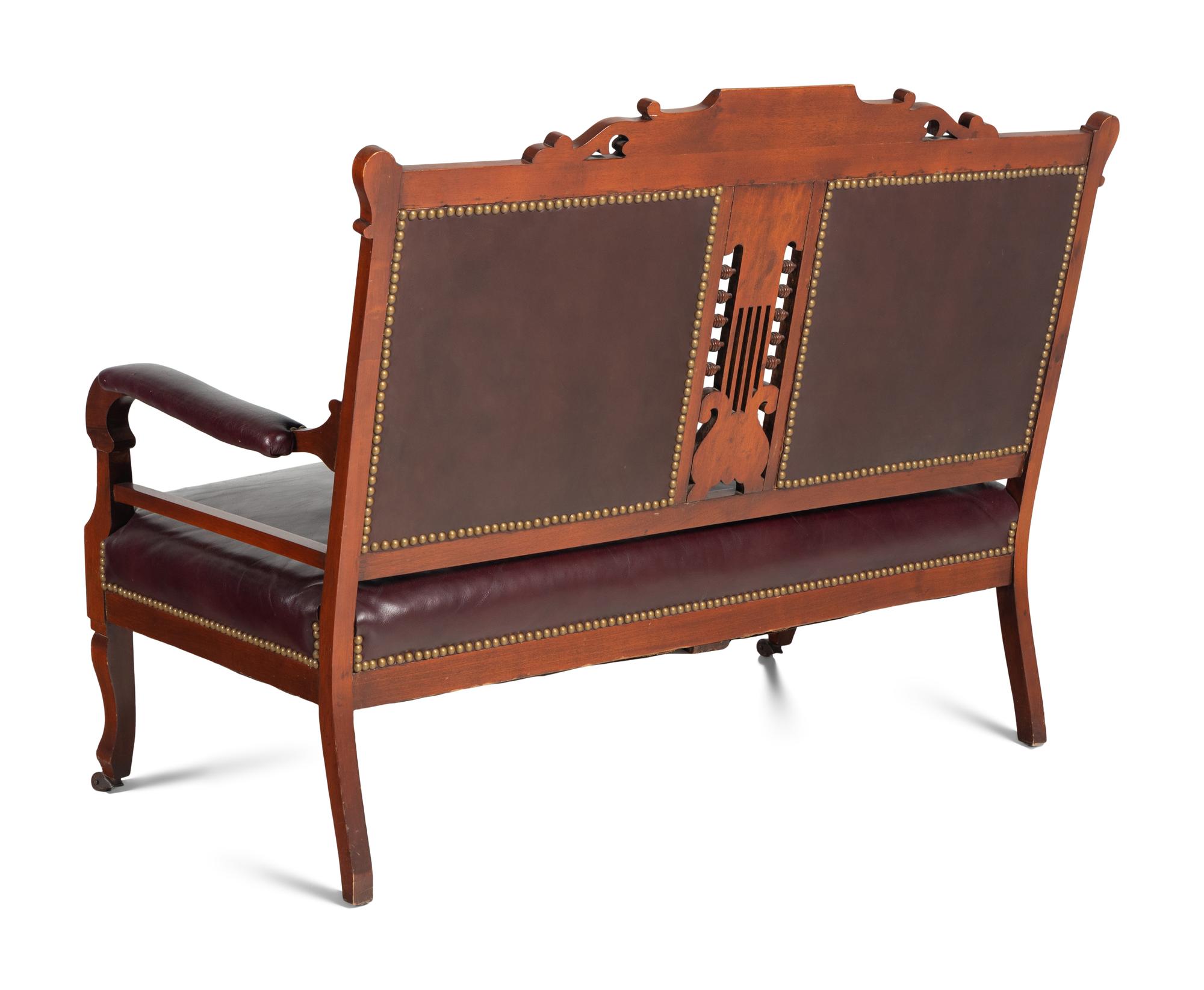 An American Walnut Settee