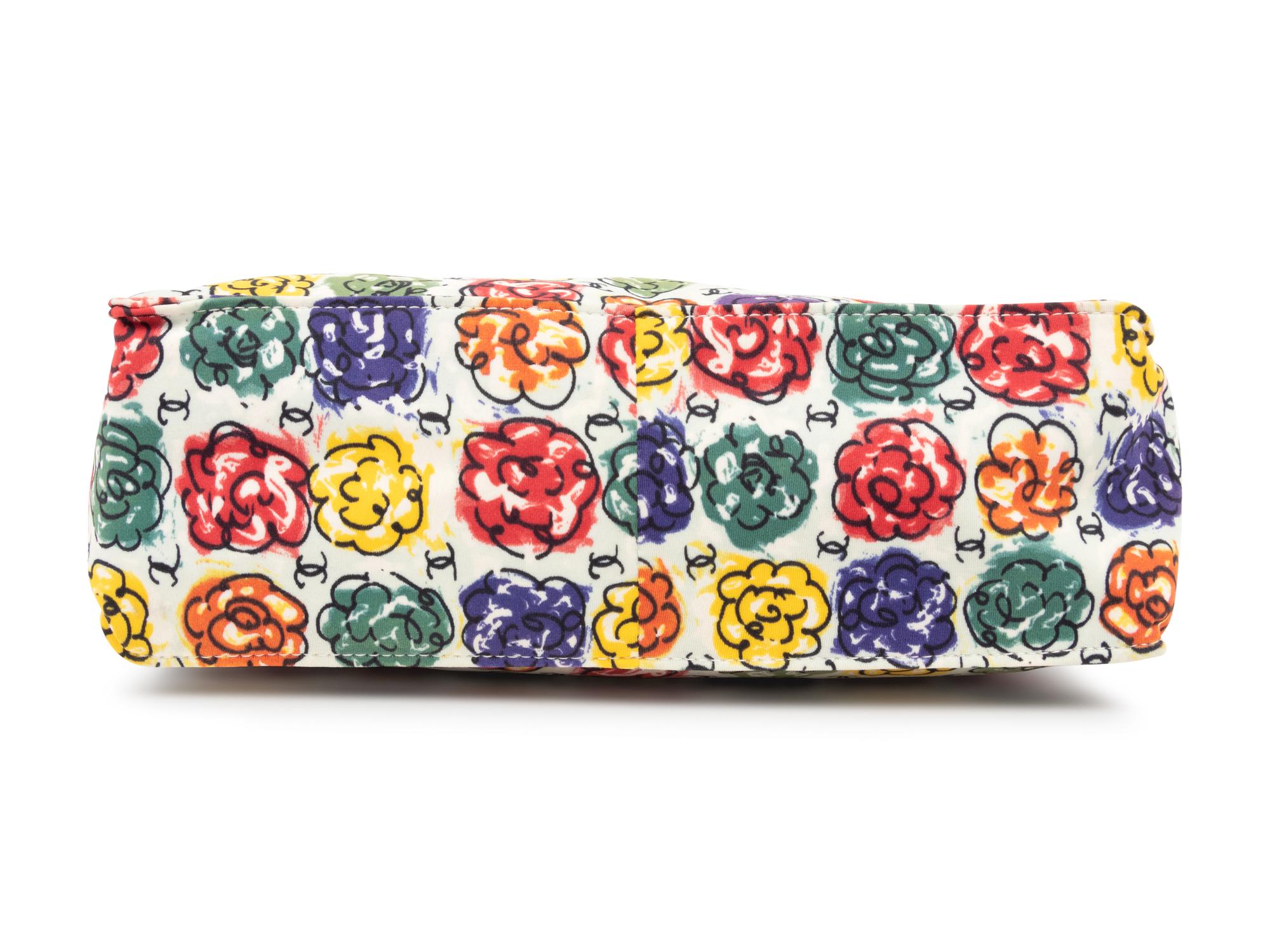 Chanel Printed Fabric Handbag with Matching Scarf, 1997-99