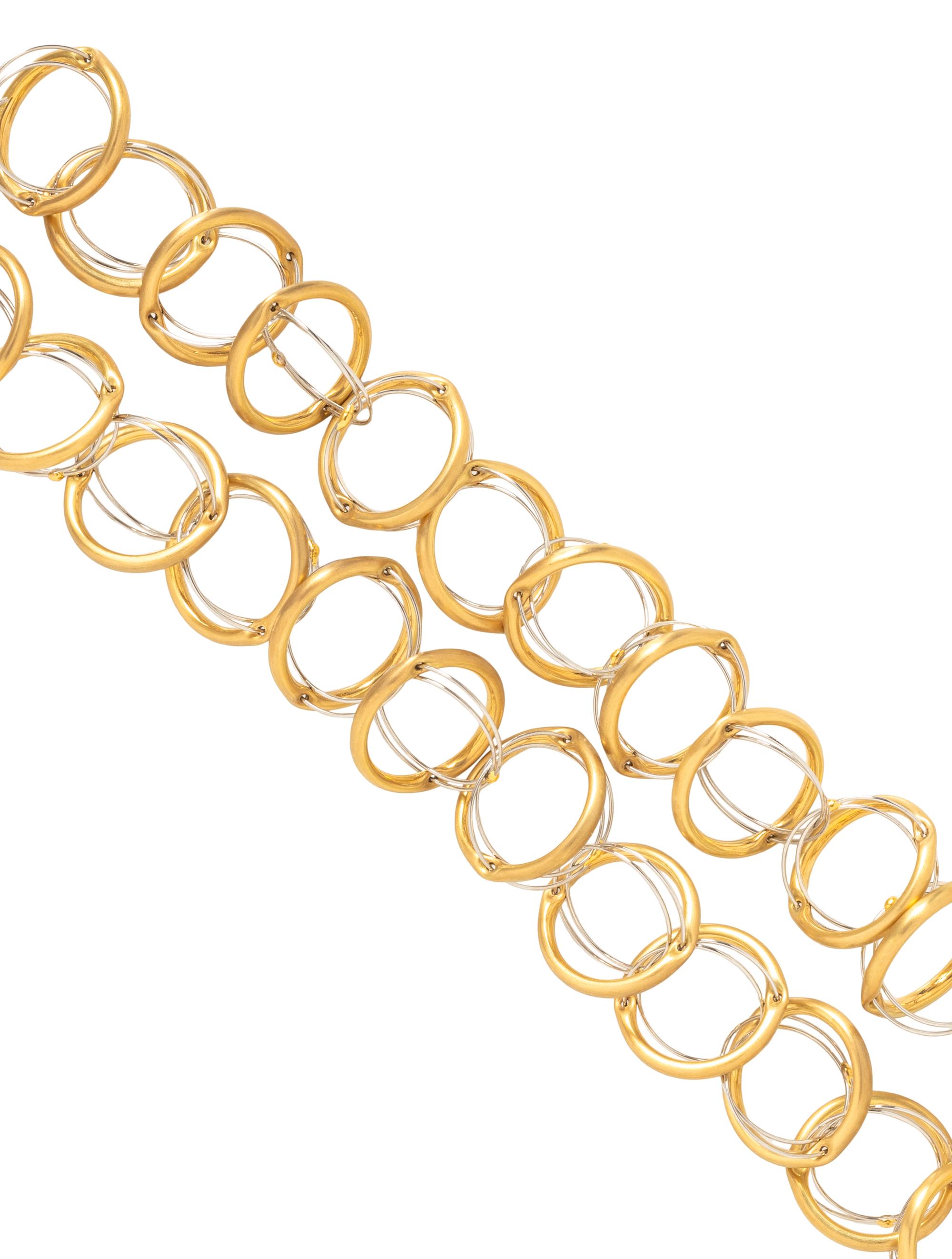 PLATINUM AND YELLOW GOLD NECKLACE