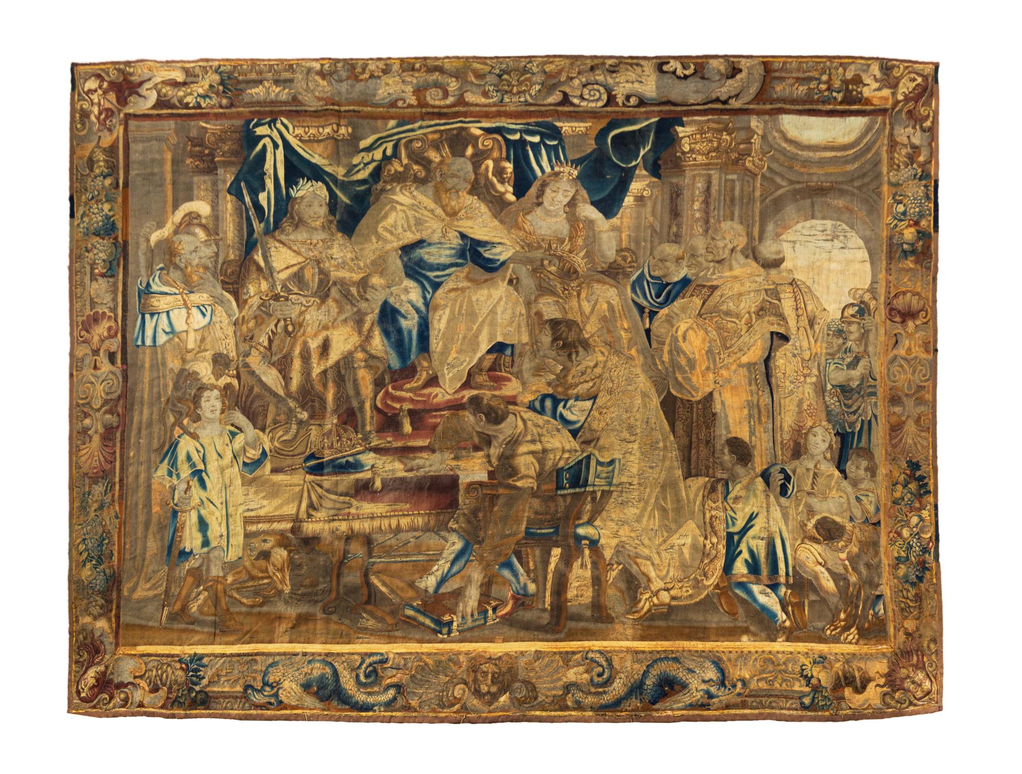 A Flemish Silk and Wool Tapestry Depicting The Story of Duchy of Brabant 12 feet 6 inches x 14 feet 3 inches. — BRUSSELS, EARLY 17TH CENTURY