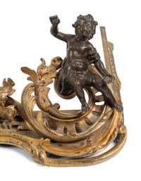 A French Gilt Bronze Fire Fender