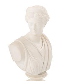 A Continental Marble Bust of Diana of Versailles