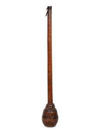 A Continental Carved Wood Pestle