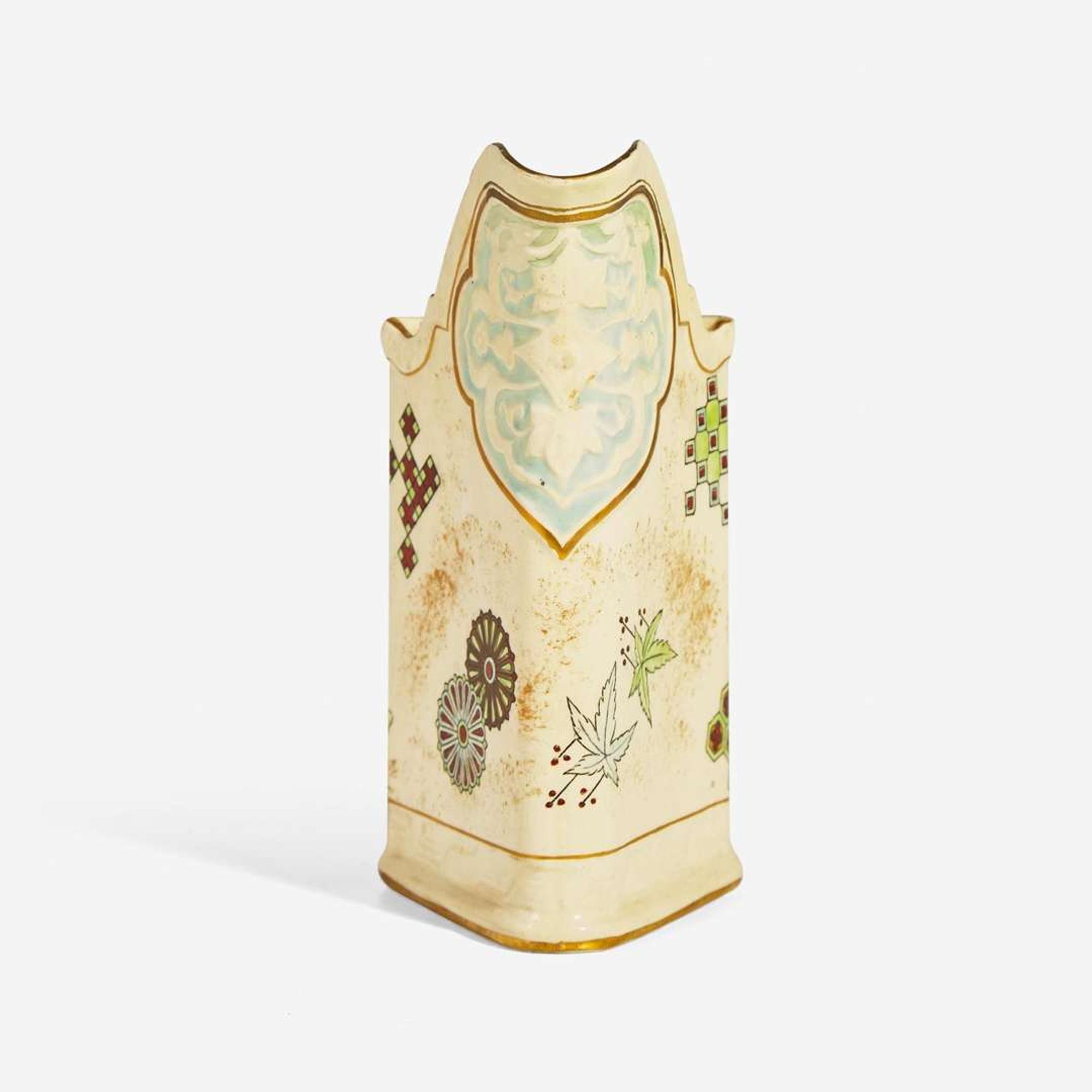 A Royal Worcester bone china jug Attributed to Christopher Dresser (English, 1834-1904), England, bearing date mark for 1876