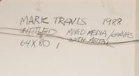 (Untitled) Mixed Media on Canvas with Metal, 1988