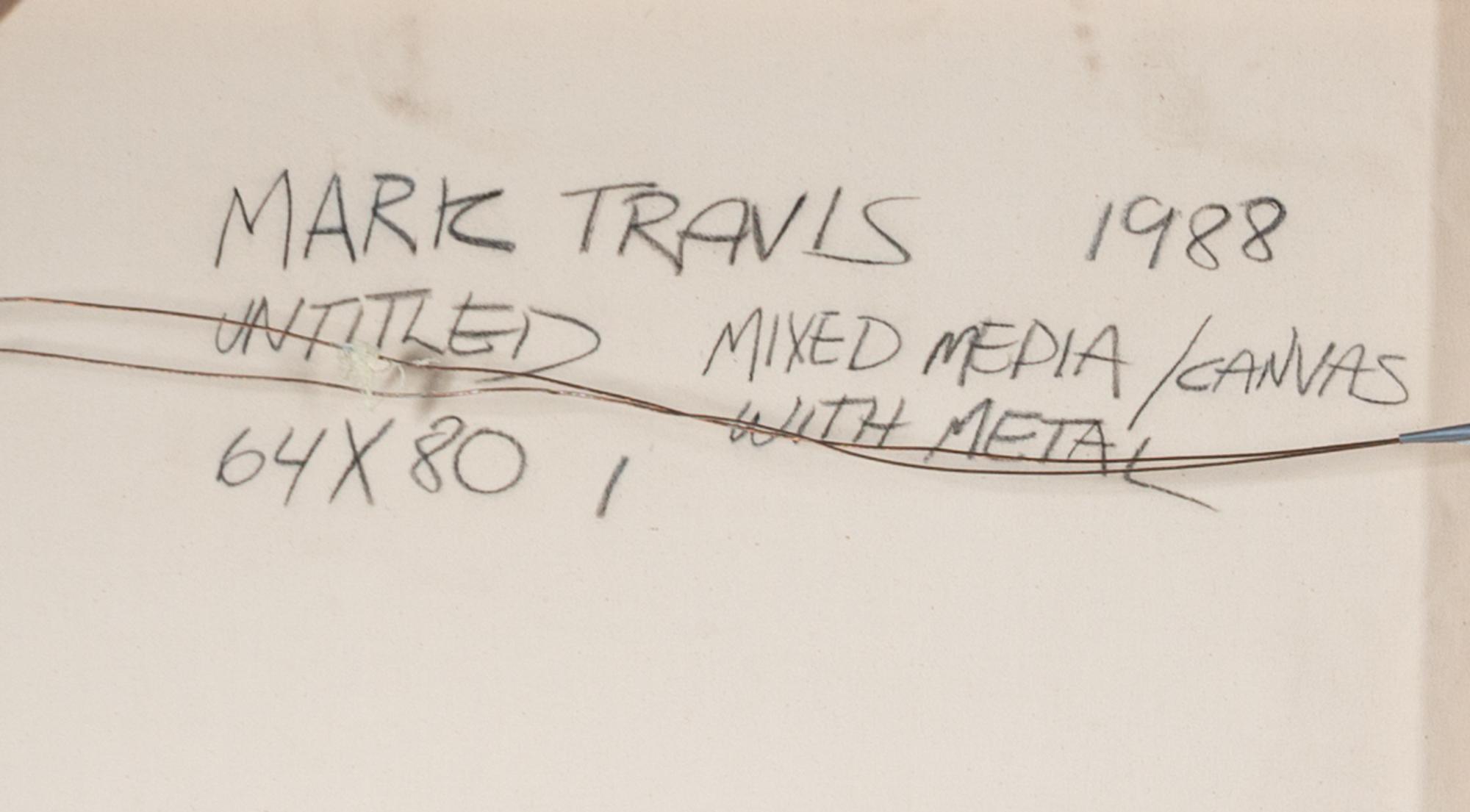 (Untitled) Mixed Media on Canvas with Metal, 1988