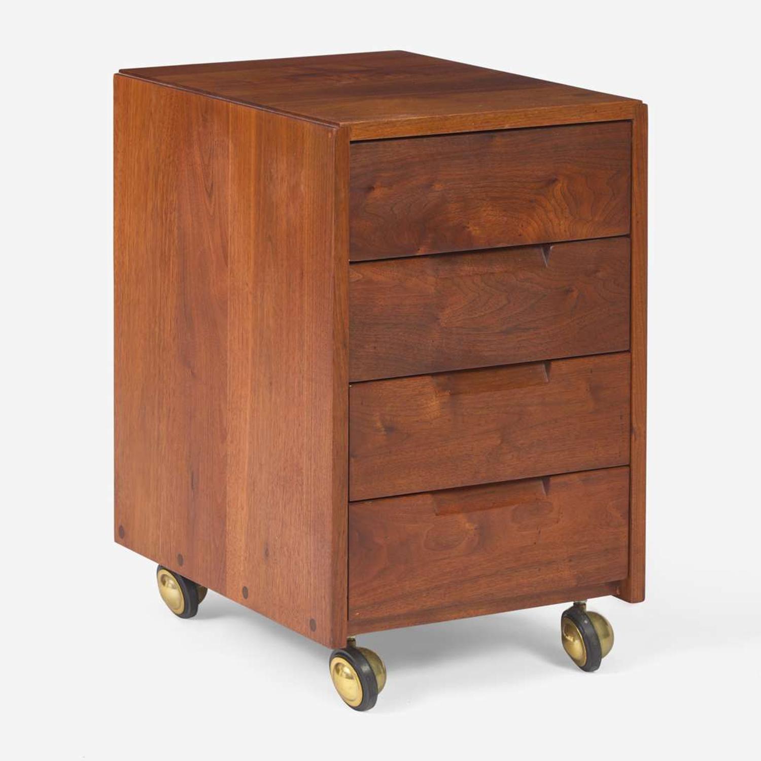 George Nakashima (American, 1905-1990) Special Pedestal Chest of Drawers, New Hope, Pennsylvania, 1973