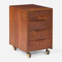 George Nakashima (American, 1905-1990) Special Pedestal Chest of Drawers, New Hope, Pennsylvania, 1973