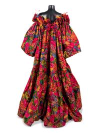Nina Ricci Floral Print Evening Dress, 1990-91