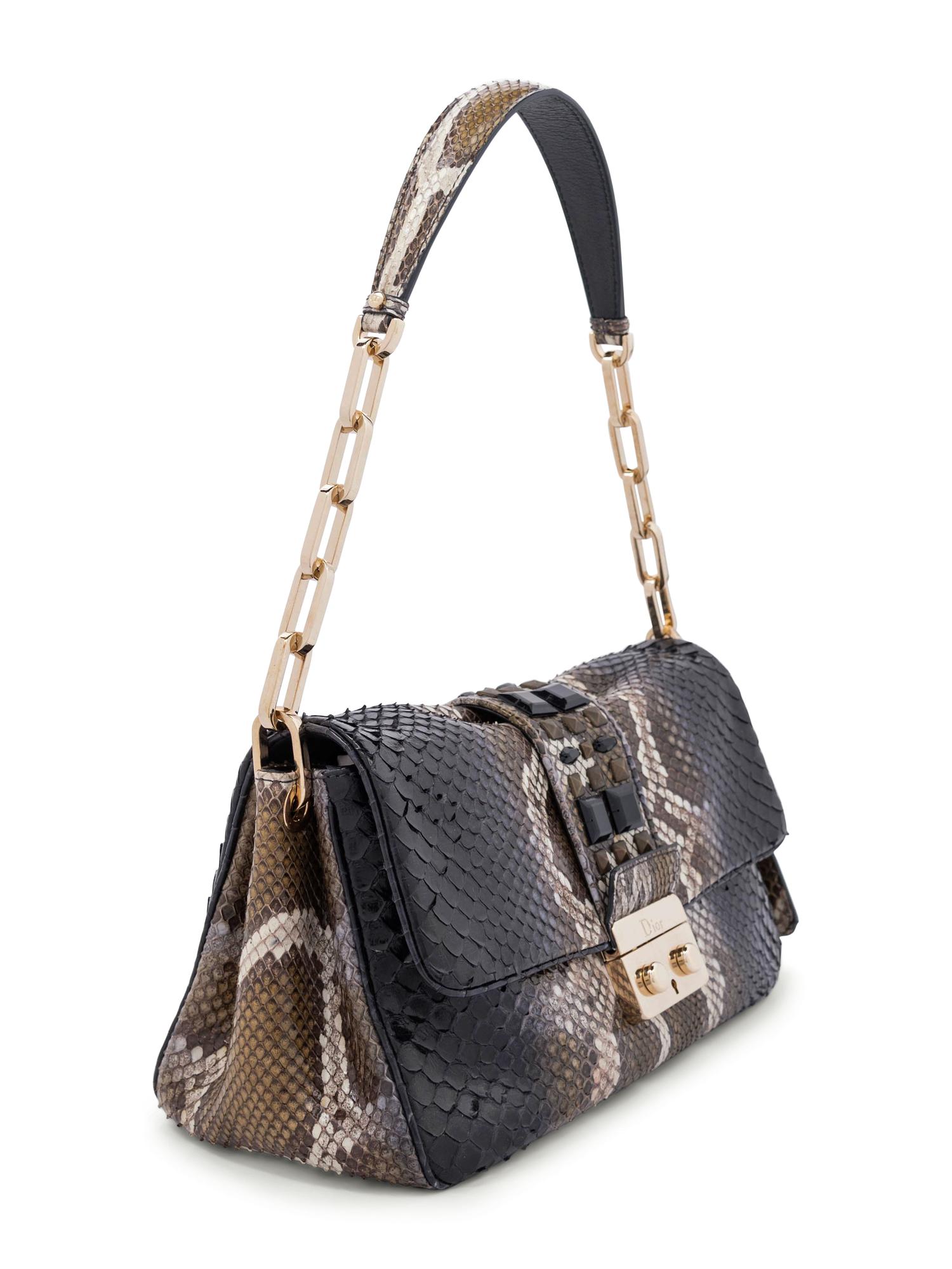 Christian Dior Miss Dior Studded Python Flap Bag, 2009