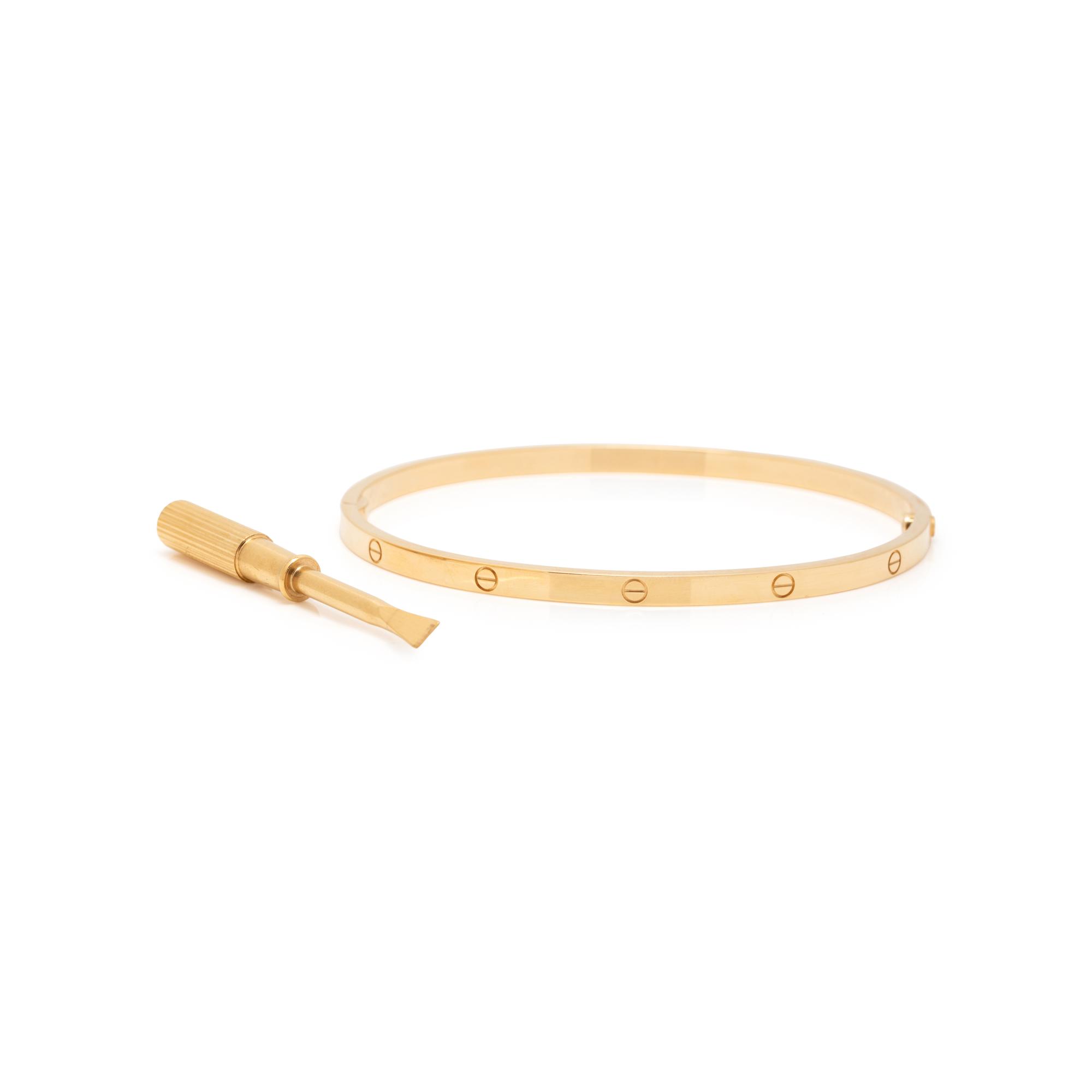 CARTIER, YELLOW GOLD 'LOVE' BRACELET