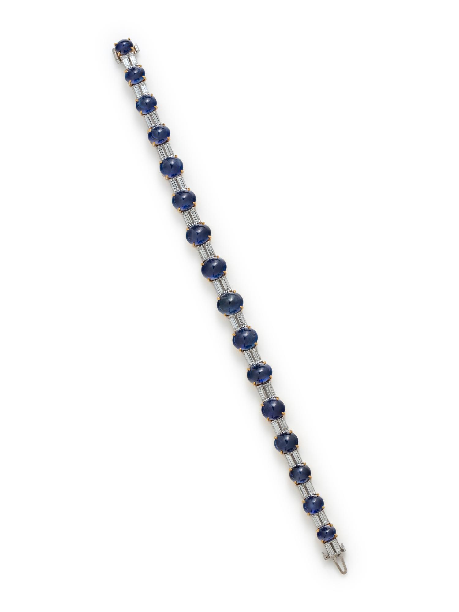 SAPPHIRE AND DIAMOND BRACELET