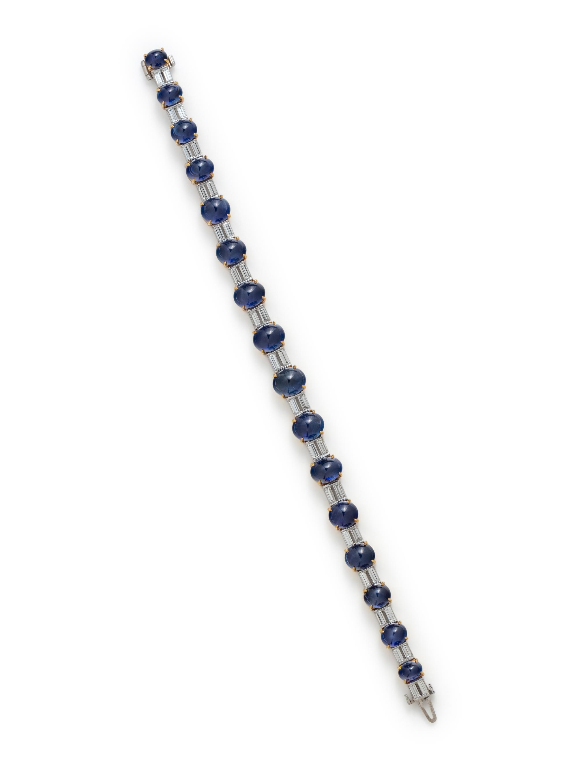 SAPPHIRE AND DIAMOND BRACELET